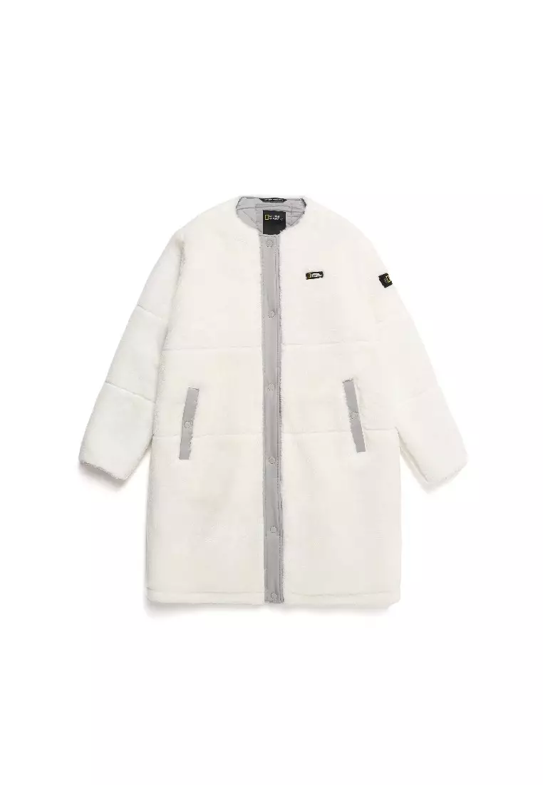 女裝WEIGELA長版抓毛絨外套