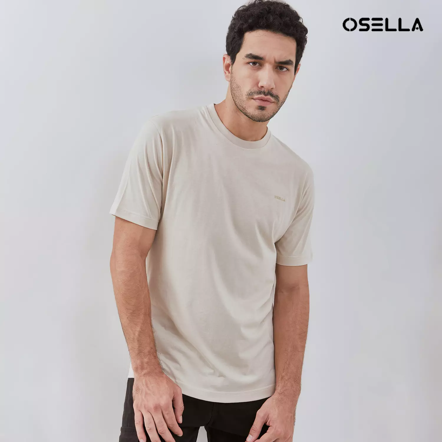 Osella Basic Reguler Fit T-Shirt 3072500350 | Atasan Kaos Basic Lengan Pendek Laki Laki