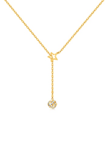 MJ Jewellery white and gold MJ Jewellery 5G Gold Collection Star & Sphere Gold Necklace R178, 375 Gold 49A95ACED86AA0GS_1