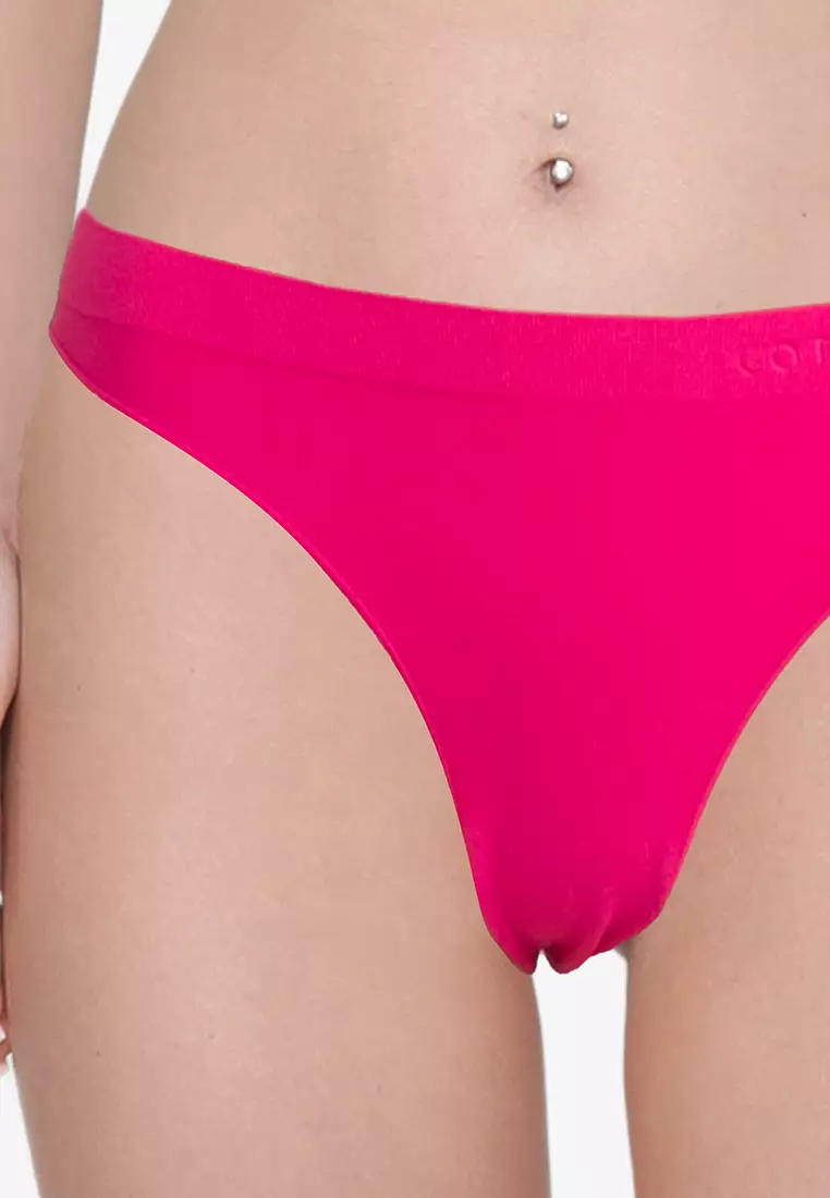Buy Cotton On Body Seamless High Cut Brasiliano Brief in Rose