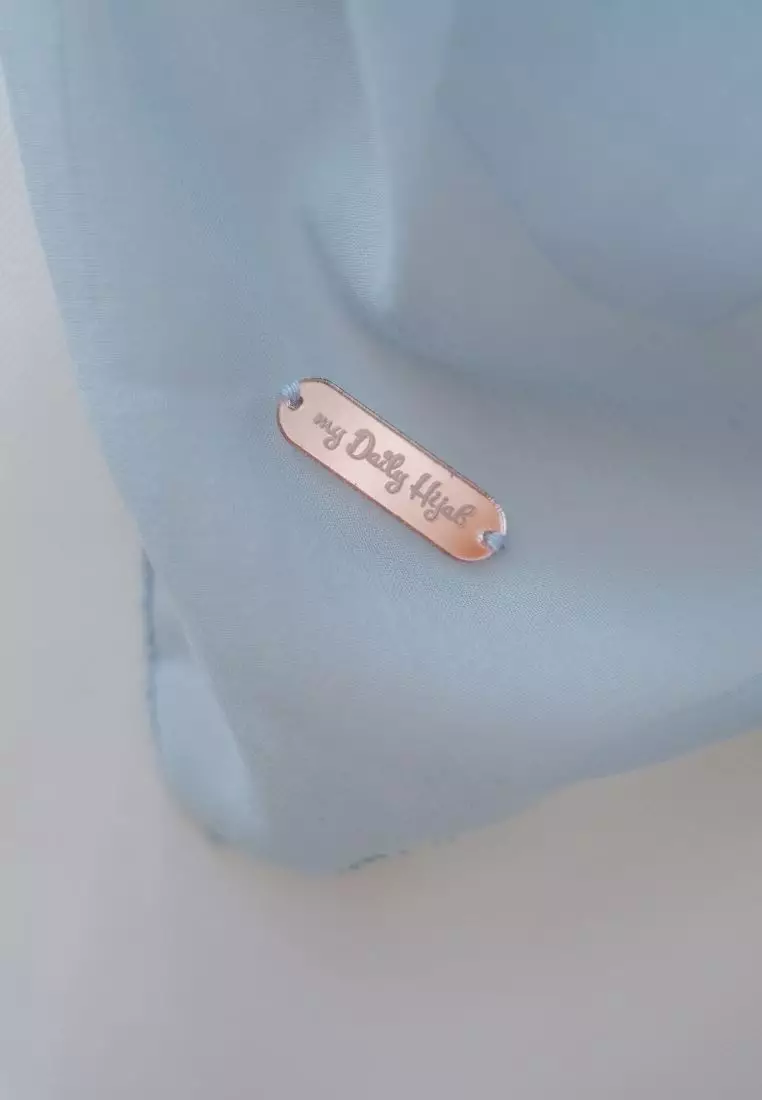 Hijab Segi Empat Voal Anabela Eyelash Dusty Blue