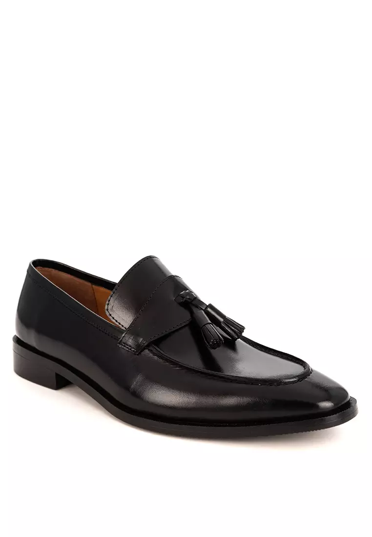 Discount on Bristol Shoes  shoes - SKU: MacLaren Black Tassled Loafers