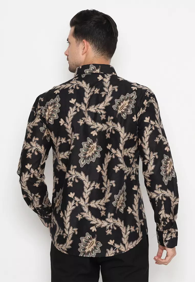 Kemeja Batik Pria Bahureksa - Black