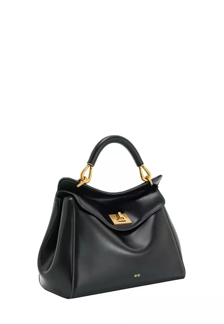 Lucia Classic Top Handbag - Black