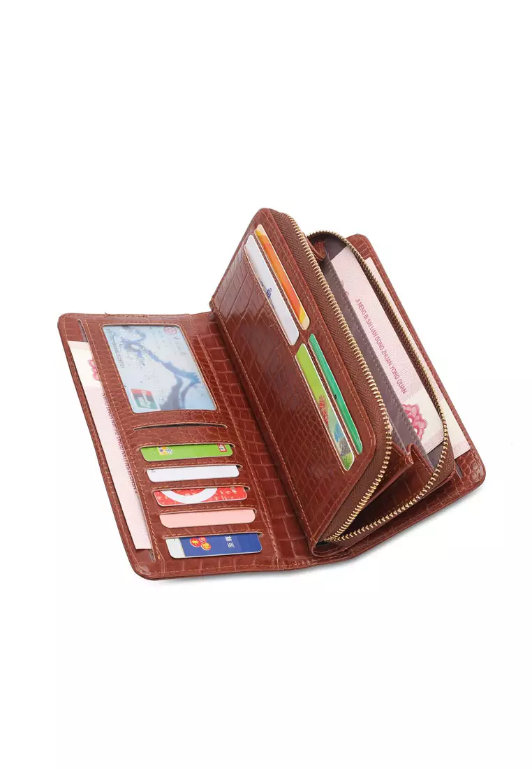 Women's Bi Fold Long Zipper Purse