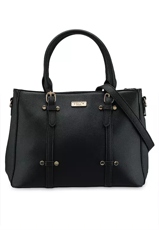 Saffiano Convertible Top Handle Bag