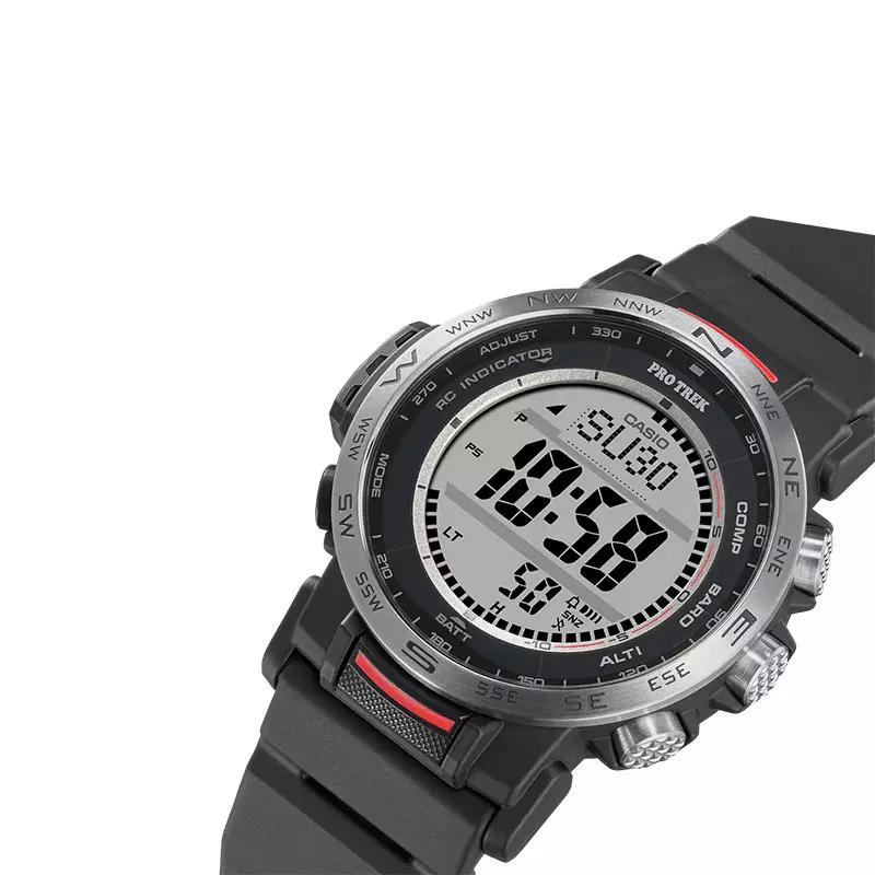 Jam Tangan Pria Casio Pro Trek PRW-35-1ADR Climber Line Tough Solar Digital Dial Black Resin Band