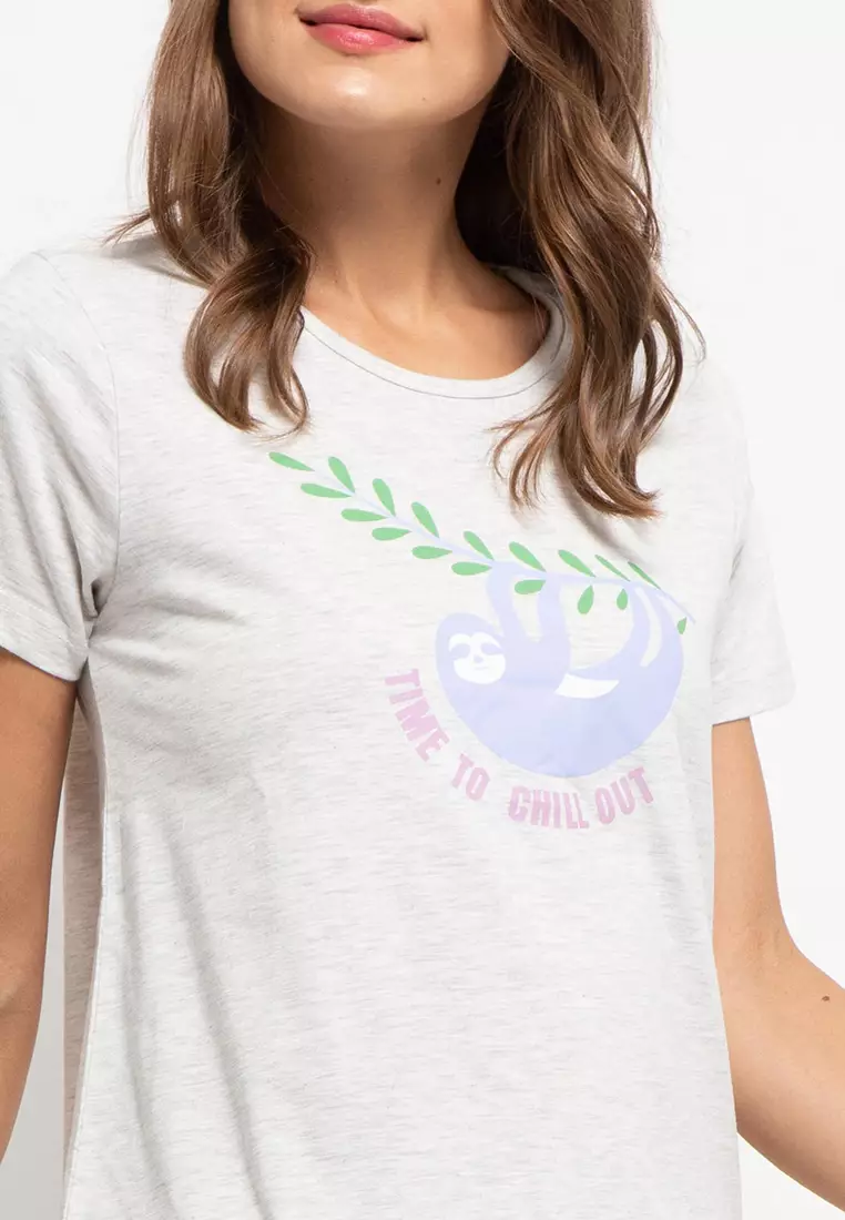 Pyjama Pijama Short Sleeve Long Pants Sleepwear