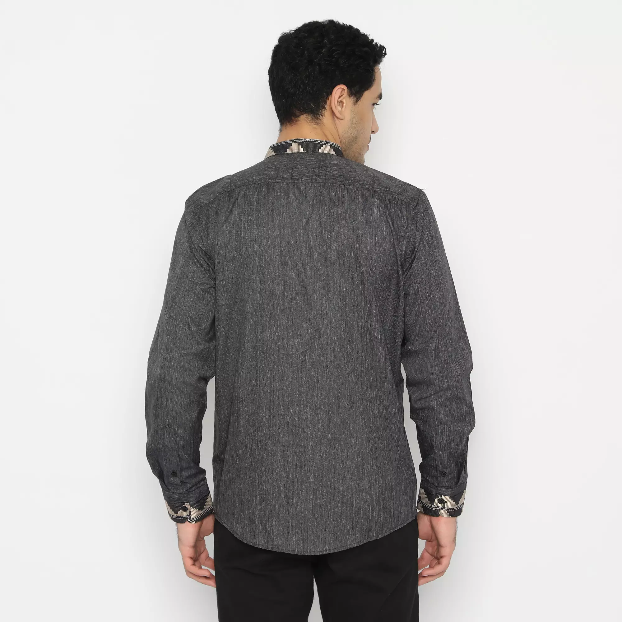 Platini Kemeja Koko Pria Lengan Panjang Polyester 961059