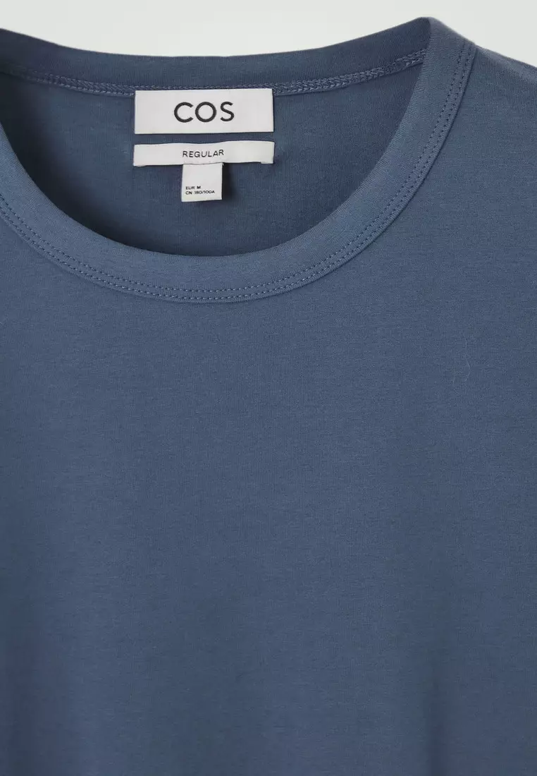 REGULAR BRUSHED-COTTON T-SHIRT