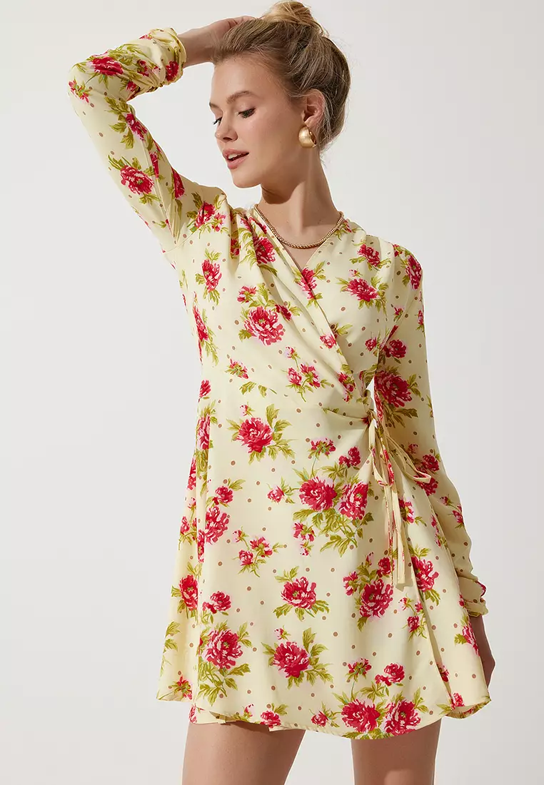Floral Wrap Dress