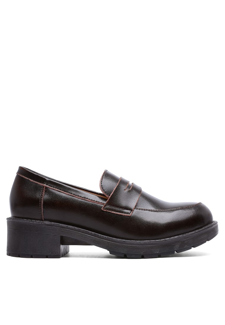 Leather Heeled Loafer DS0426.