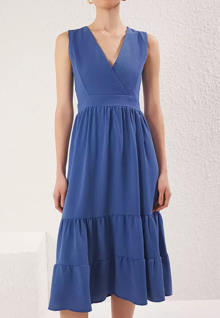 Double Breasted Midi Dress