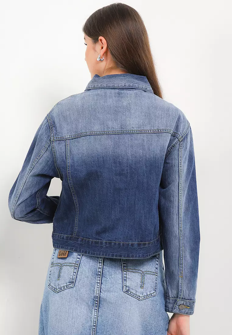 Denim Crop Jacket Wjf179