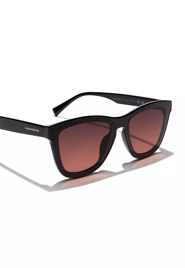 HAWKERS Black Grey To Pink Downtown Max Sunglasses For Men And Women, Unisex. Official Product Designed In Spain