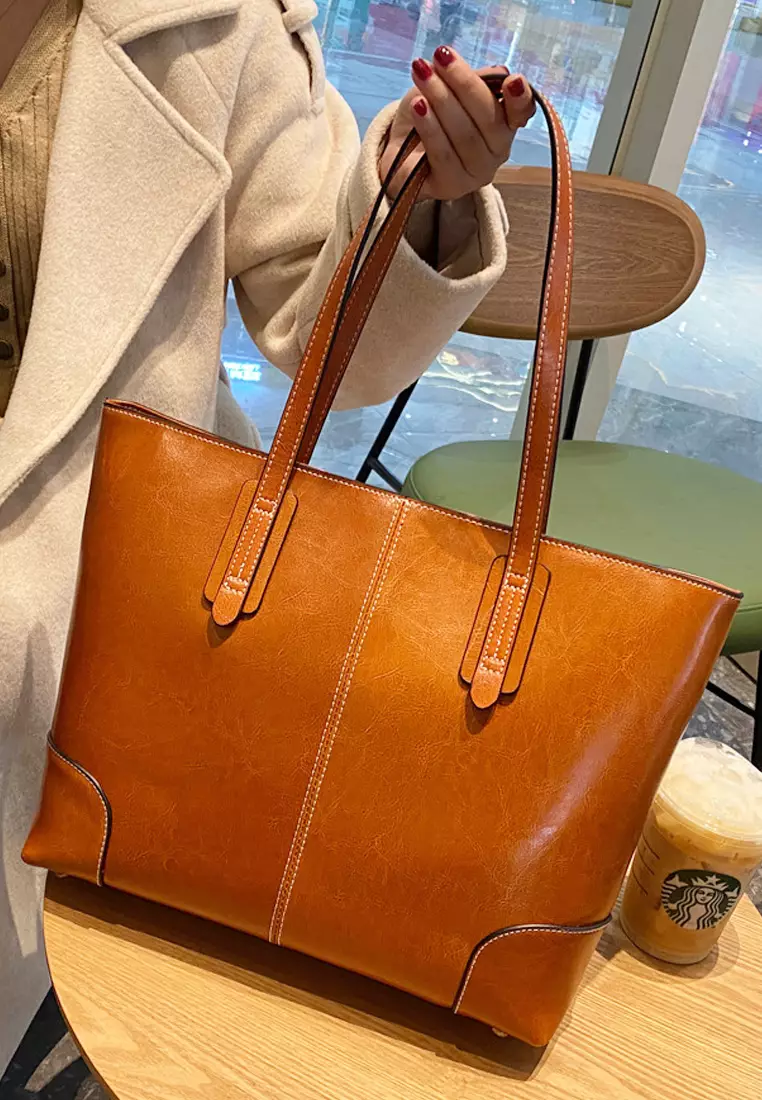 Frye lucy leather tote bag sales