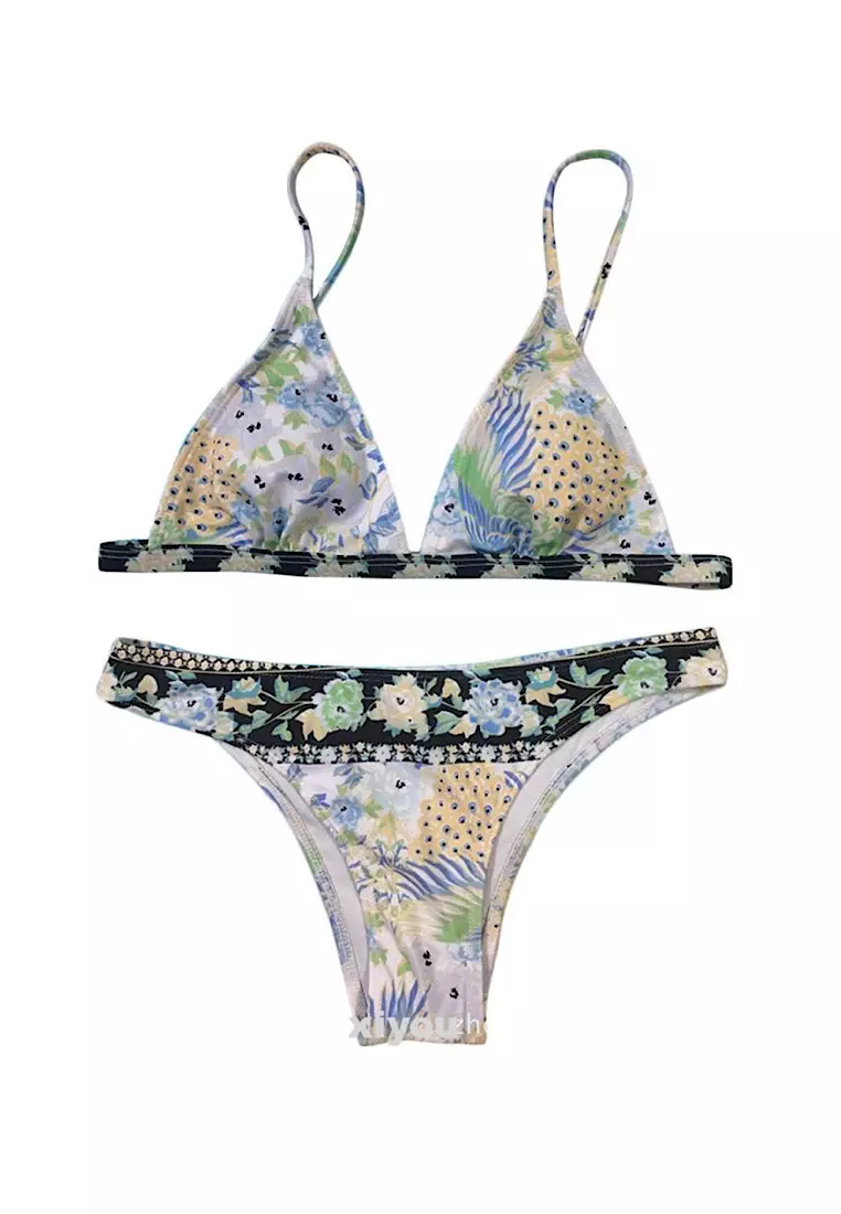 Buy Glamorbit Floral Pattern Printed Bikini Two Piece Set 2024 Online