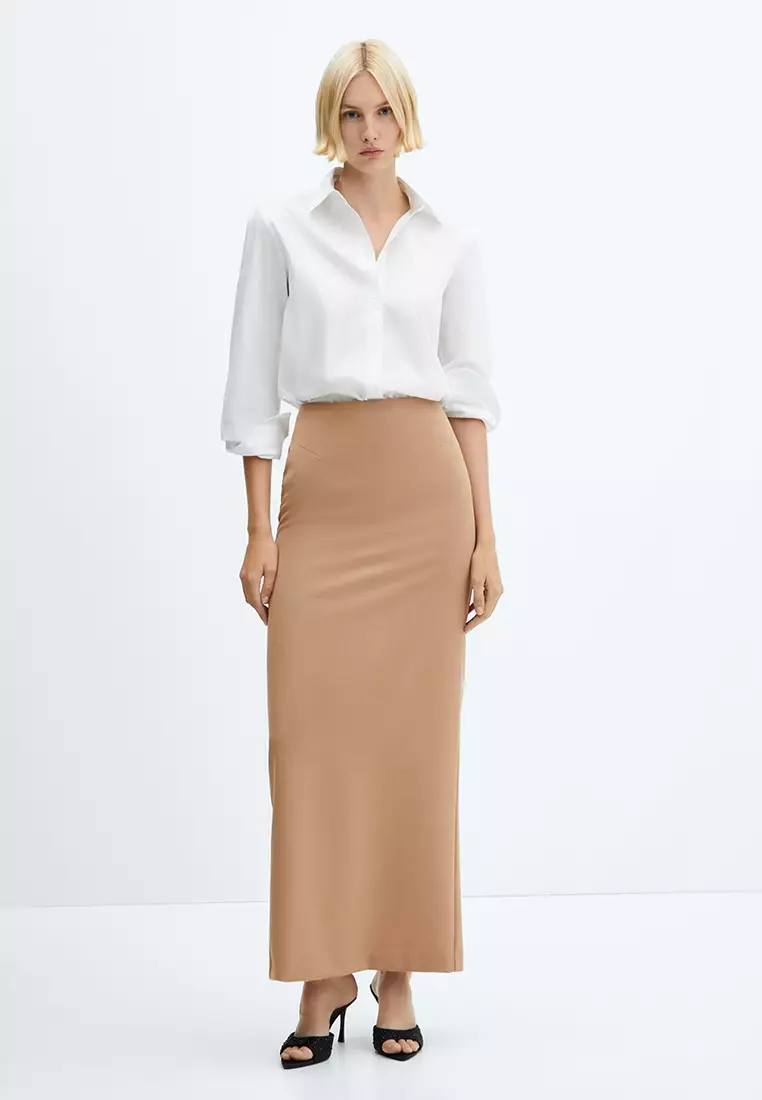 Long straight shop skirt