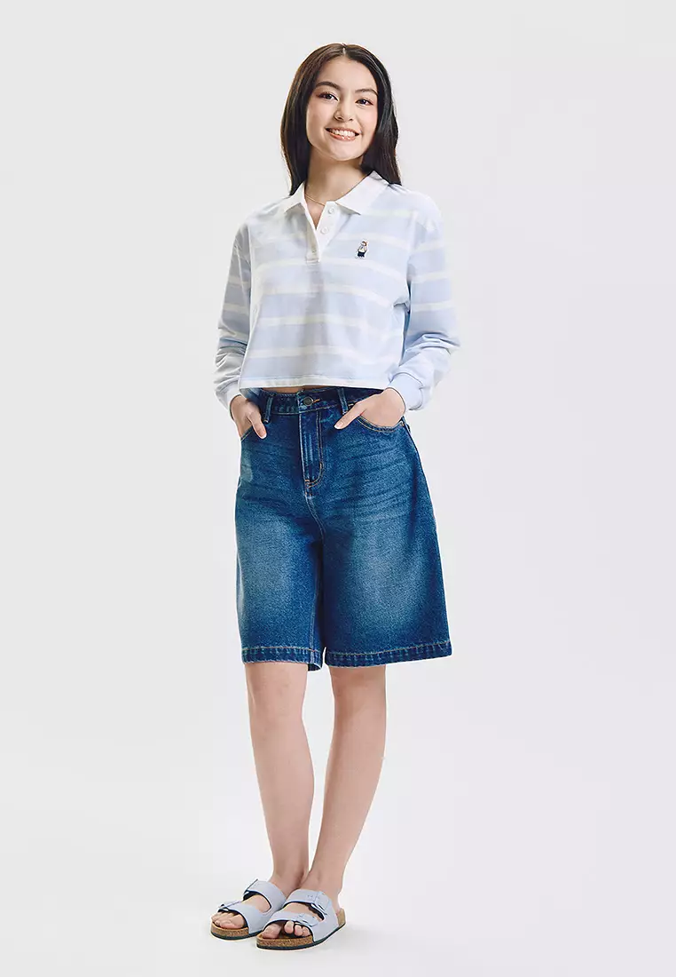 Crew Striped Loose Pullover Sweater