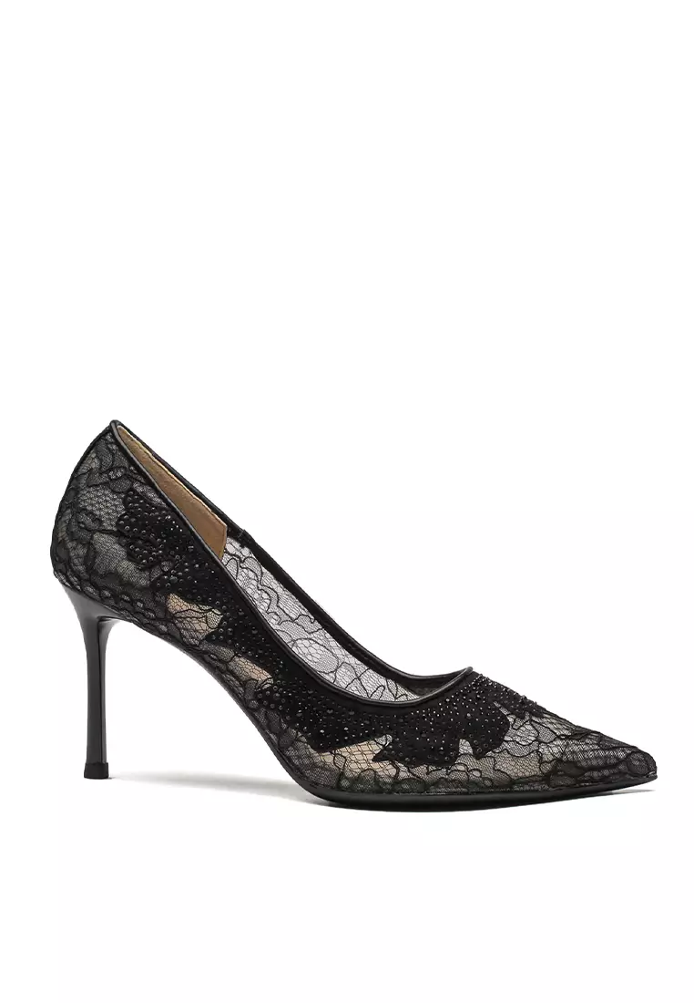 Discount on Twenty Eight Shoes  shoes - SKU: 8CM Elegant Lace Pumps Heels Shoes IF85511