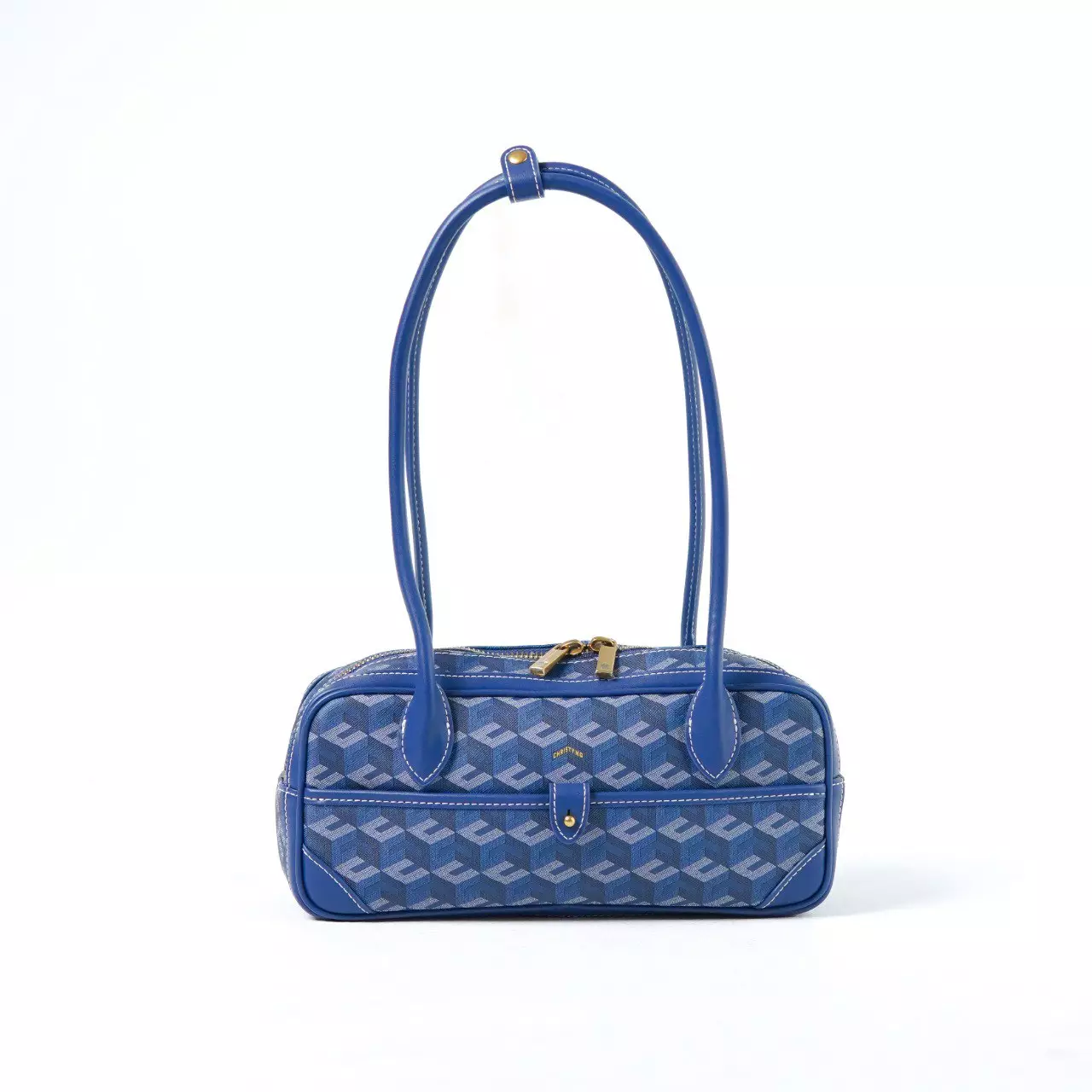 Tas CHRISTY NG MARCELO MONOGRAM PATTERN BLUE SHOULDER BAG 100% ORIGINAL