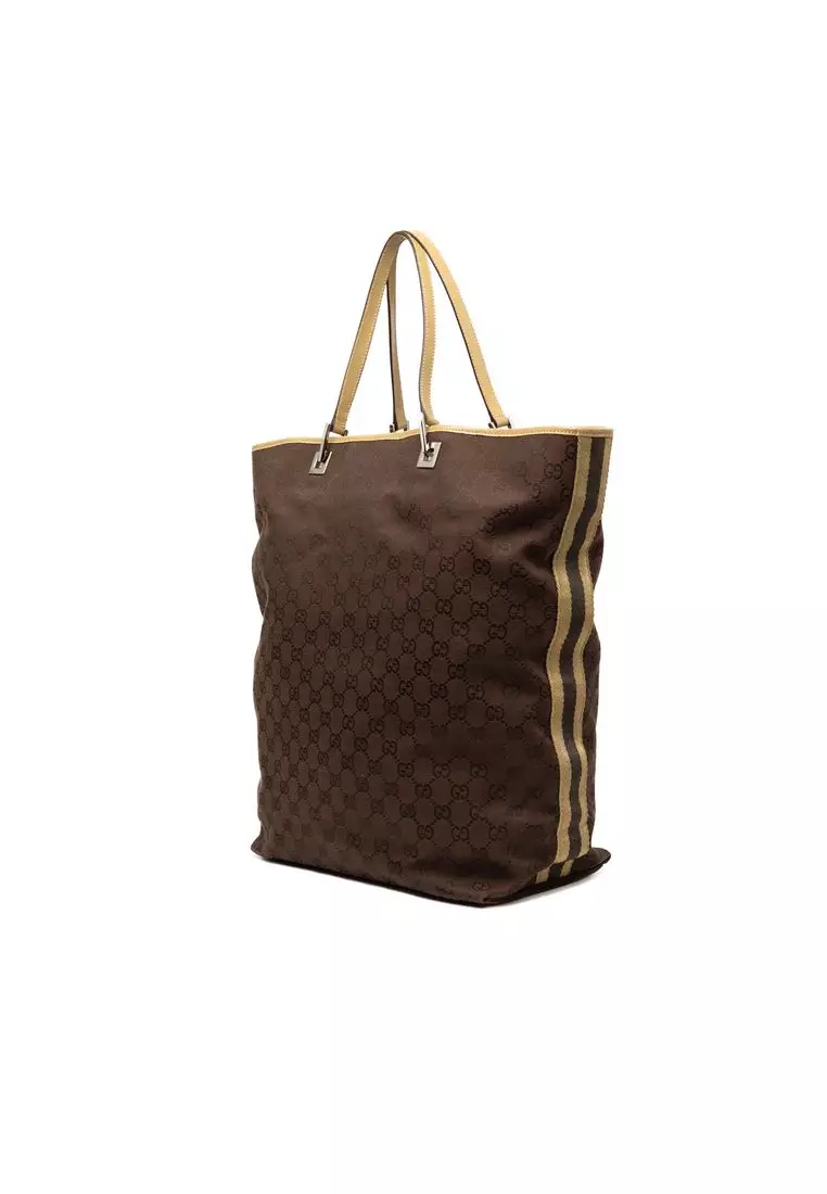 Pre-Loved Gucci Large Gg Canvas Shopper Tote
