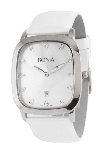 Bonia B877-3357 - Jam Tangan Wanita - White Silver