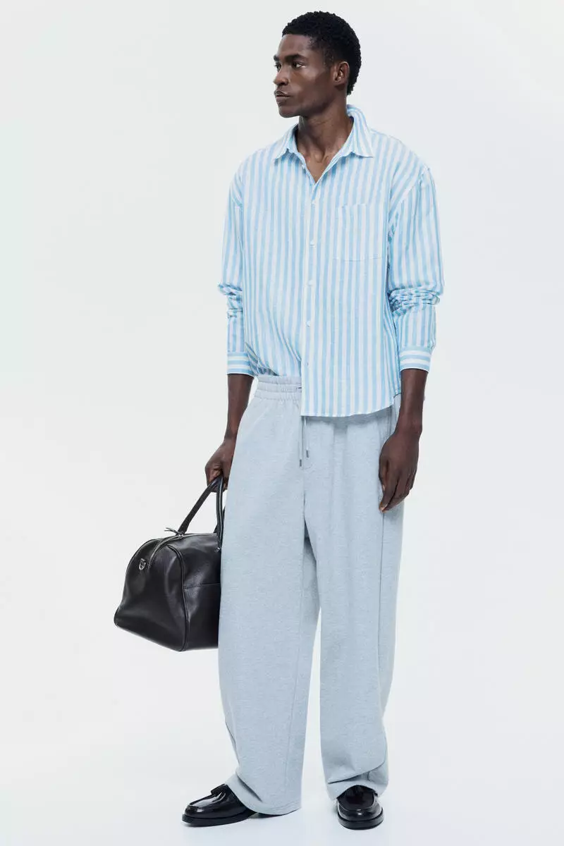 Relaxed Fit Linen-blend shirt