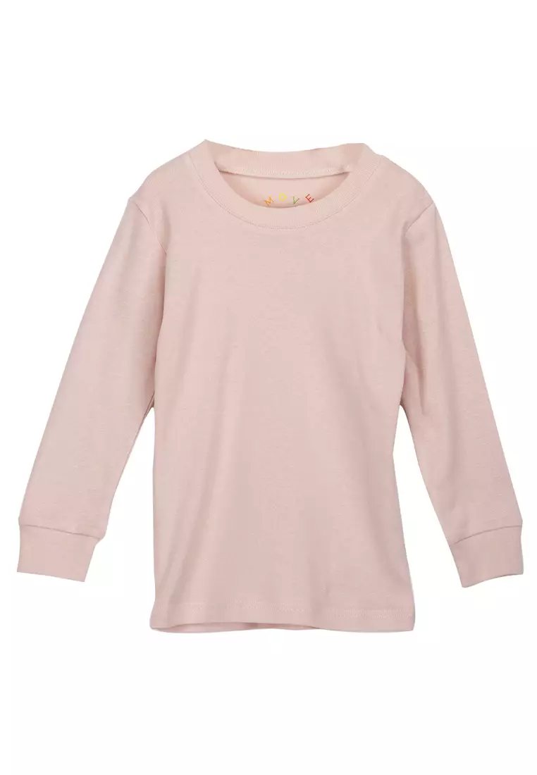 Move Two-Piece Long Sleeves Pajama Set For Girls