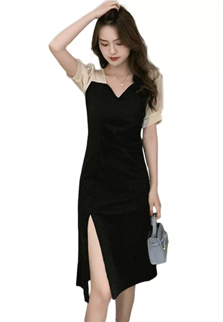 Chiffon one piece dress online sale