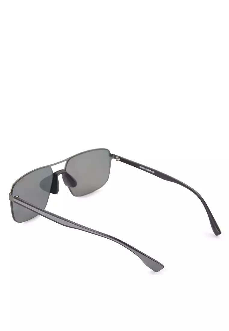 Polarized Stainless Frame ToughFrame Rectangular Sunglasses