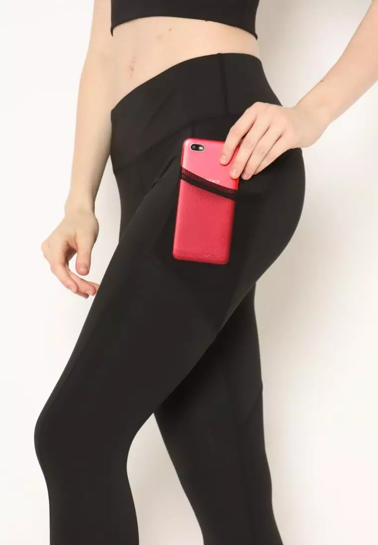 FITWEAR - ROSE SPORT LEGGING POCKET PJ MEDIUM WAIST - BLACK