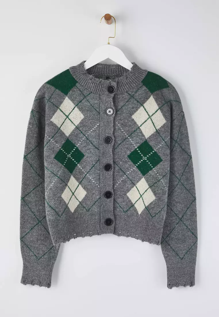 Mock Neck Cardigan