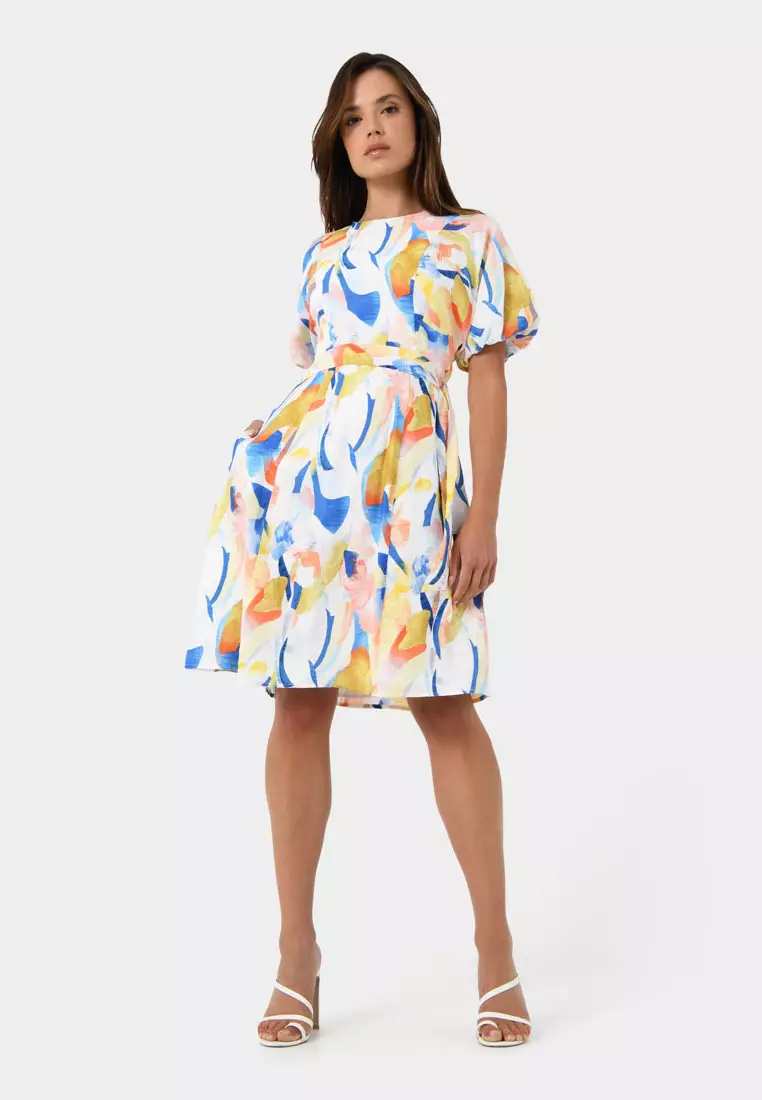 Buy FORCAST Myka Belted Mini Dress 2025 Online | ZALORA