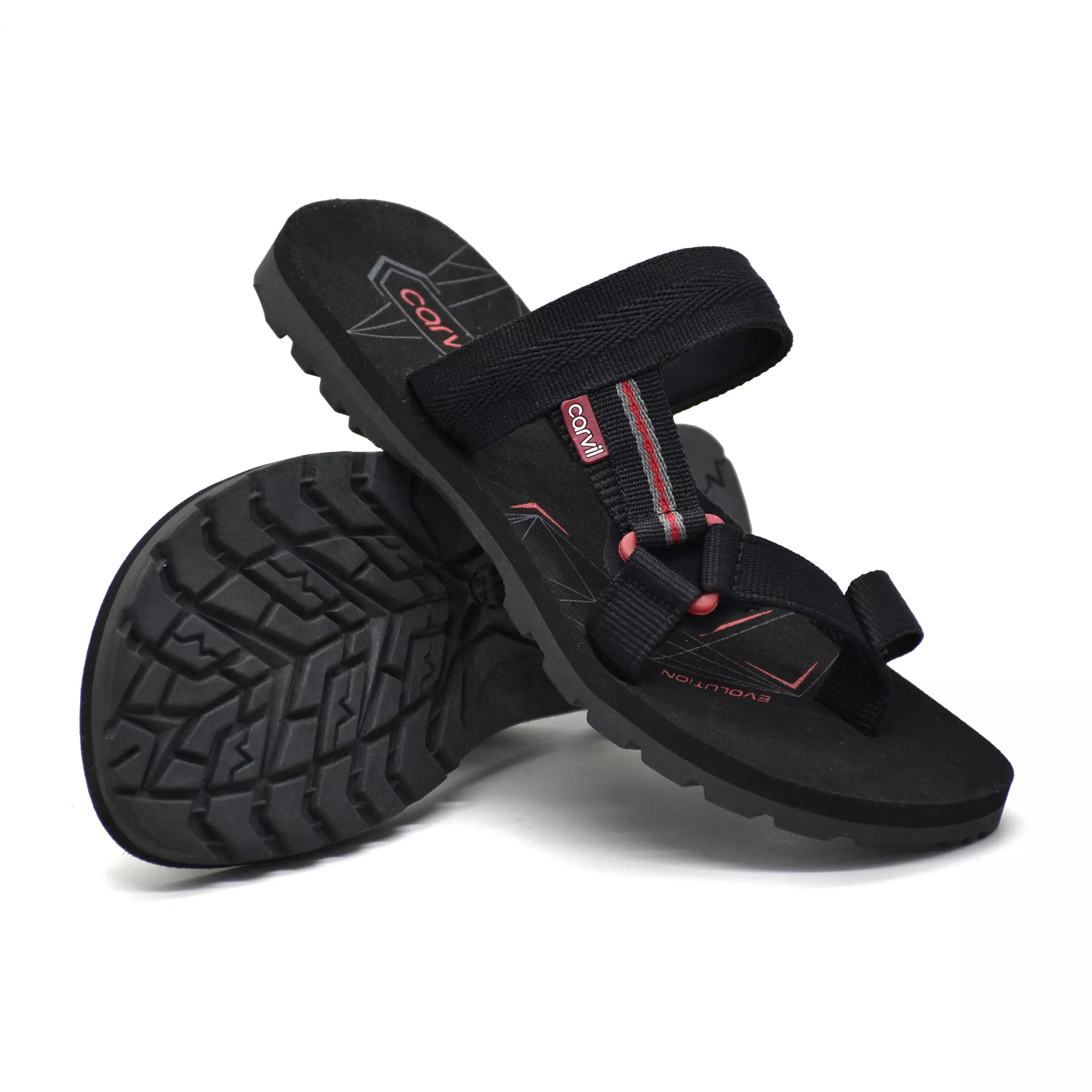 Carvil Sandal Pria Spextra-S22 M Black/Red