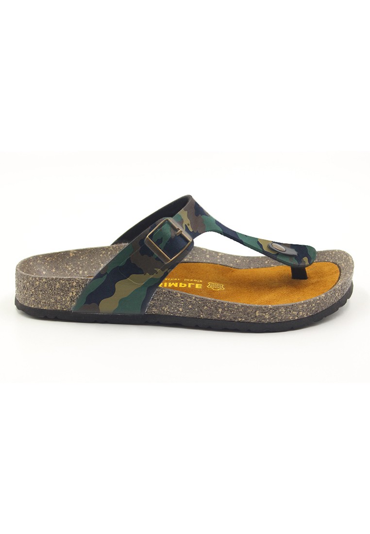 Rome - Camouflage Leather Sandals & Flip Flops & Slipper
