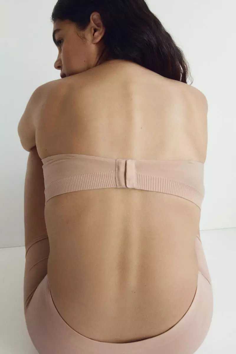 Seamless padded balconette bra