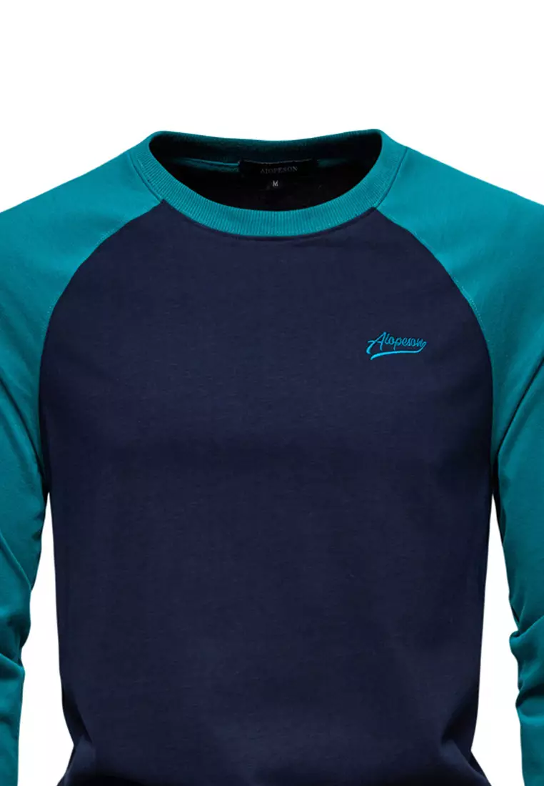 Contrast-color Embroidered T-shirt‌ AX-TS2017