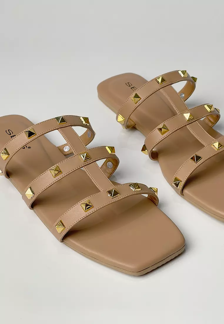 Seis Viramid Sandal Teplek Wanita series-MOCCA