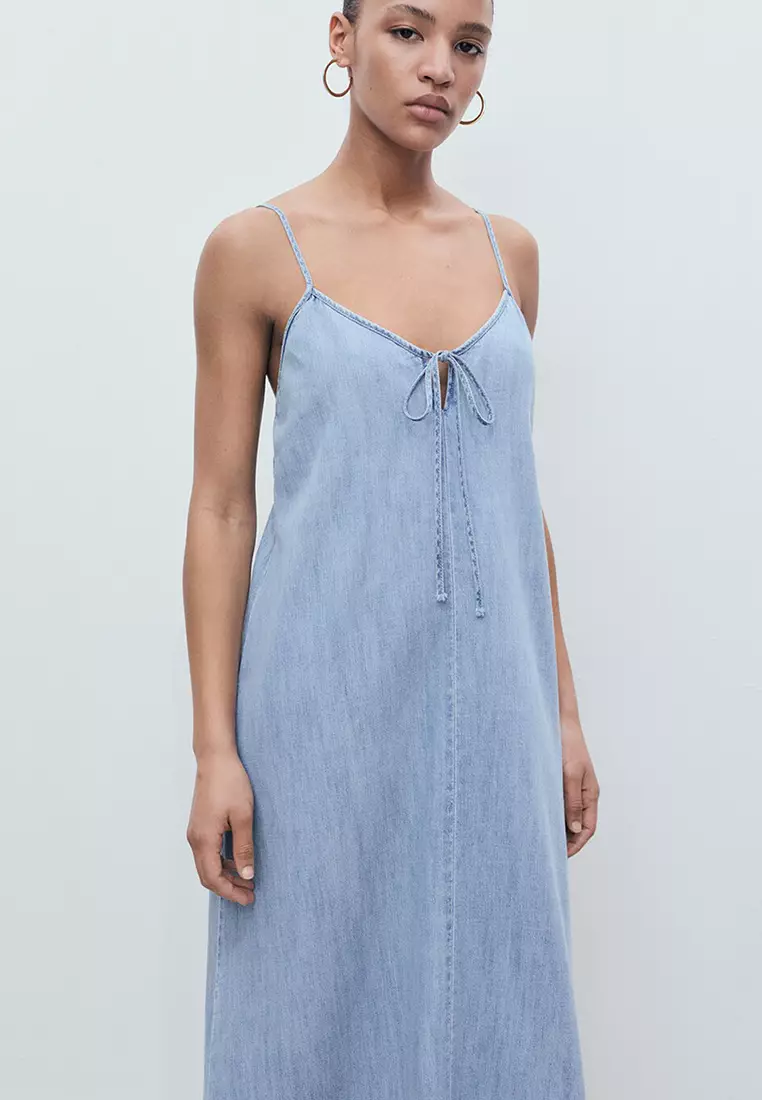 Strappy Denim Dress