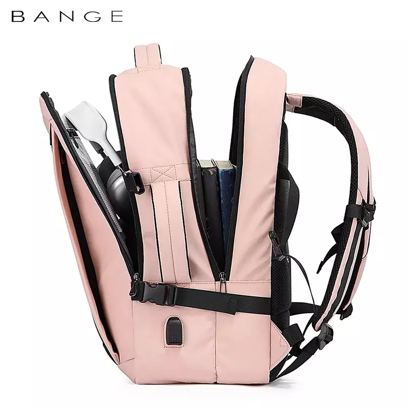 Bange BG2892 Tas Ransel pria Laptop Kerja Backpack 15.6 Inch- Pink