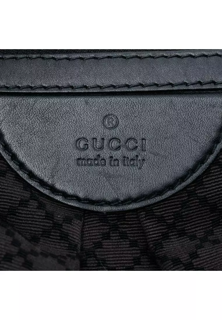 二手 Gucci Diamante 帆布馬鞍包