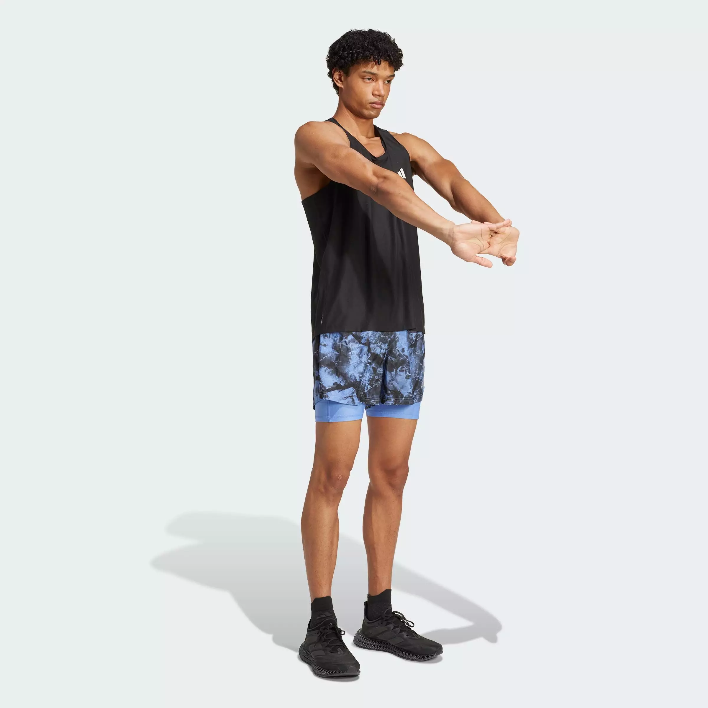 Running Own The Run Spray Dye 2-In-1 Short Men Blue JL8721