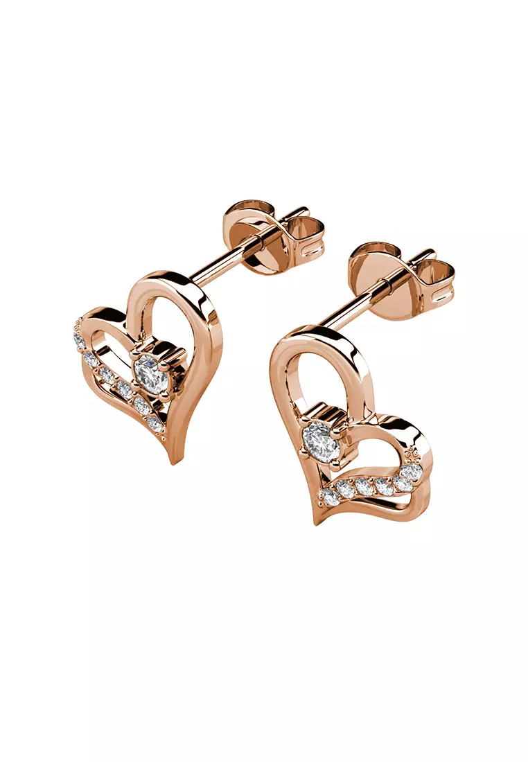 Destiny Love Earring RG - Anting Crystal Swarovski by Her Jewellery