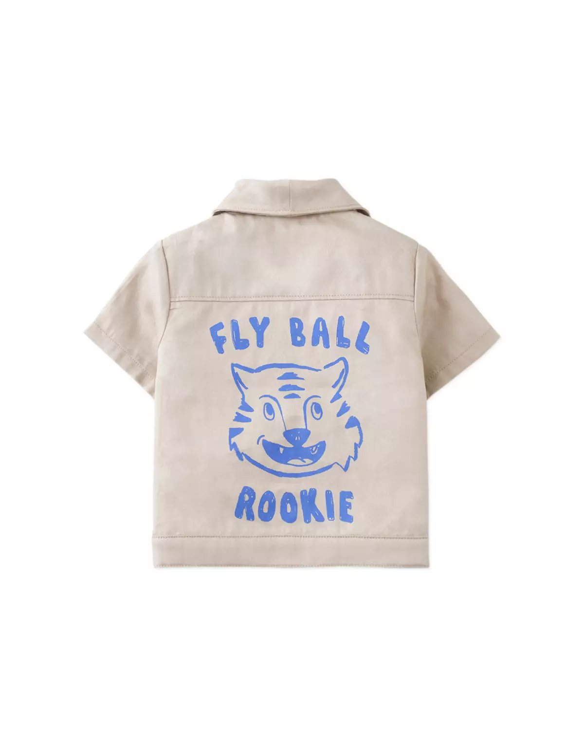 Gingersnaps Baby Urban Maverick Woven Btndown Beige - Kemeja Bayi Laki-laki (Krem)