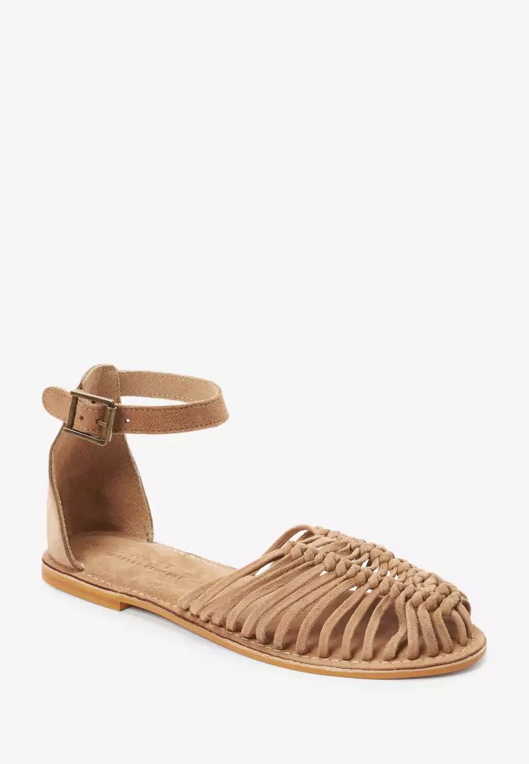 Huarache flat sandals hot sale