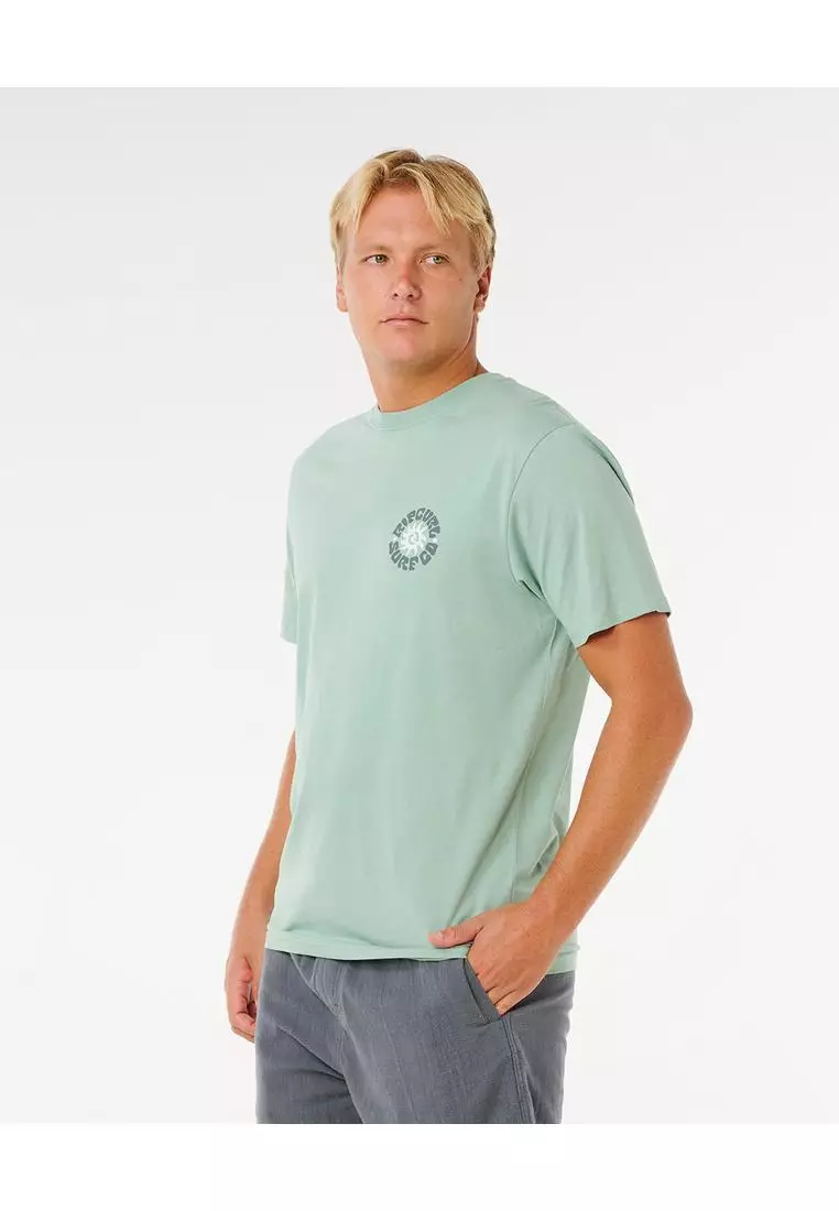 Men Pacific Rinse Circle Tee 0XDMTE-ALOE