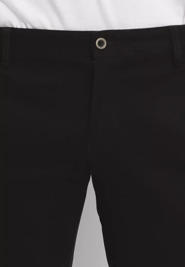 MAGINOT BEAL BLACK Celana Chinos Slim Fit Stretch
