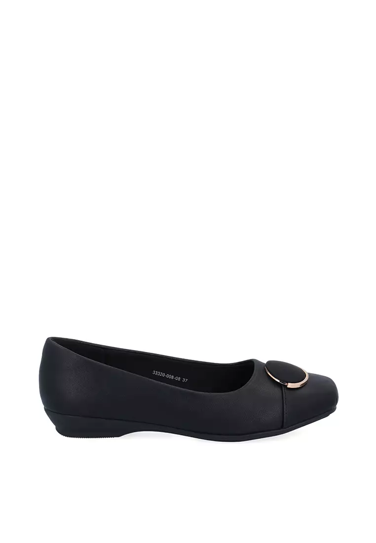 Discount on Carlo Rino  shoes - SKU: Black Halo Ballerina Flats