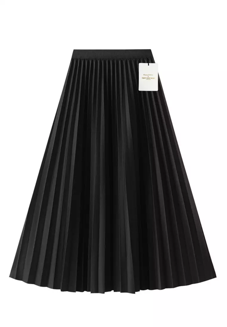 Simple High Waist Pleated Skirt AF0211